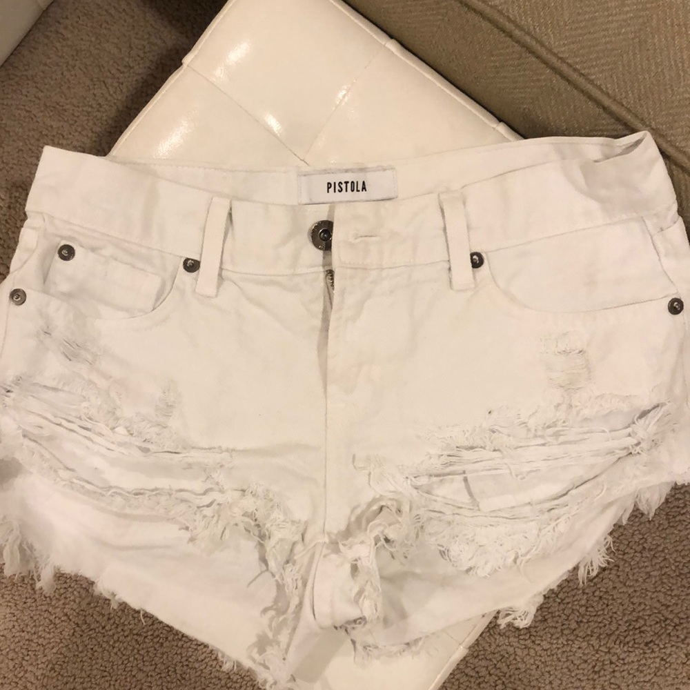 Pistola White Jean shorts